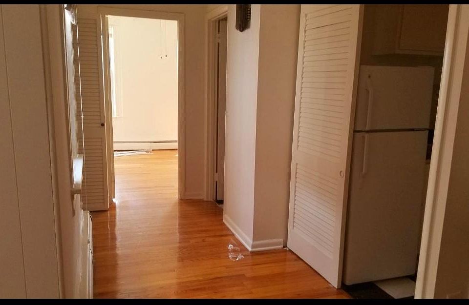 Hallway -- Kitchen & Bathroom on the Right