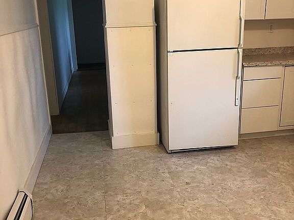 Kitchen into living room