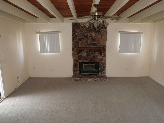 large family room with fireplace