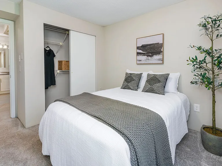 Embrace the college lifestyle in our spacious bedroom with a roomy closet.