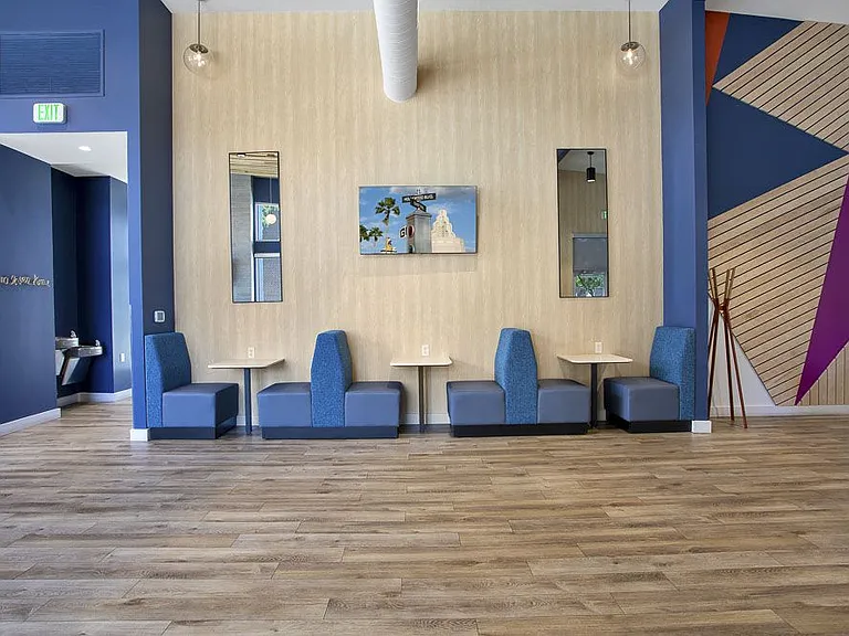 Sitting area in our clubhouse leasing center
