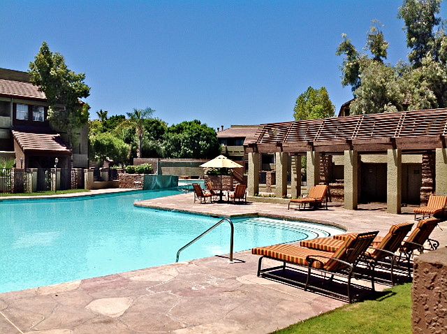 Large resort style pool
