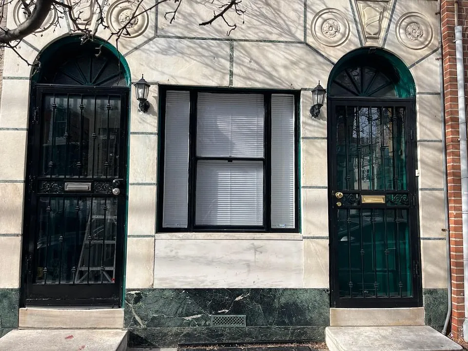 Door on left private entrance with security door
