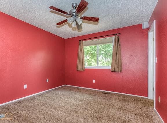 Master bed with walk-in closet