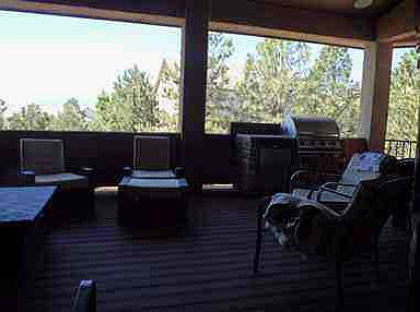 covered patio/grill/view