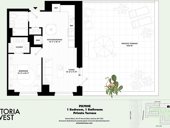 2nd image of 30-77 Vernon Blvd Penthouse 709E