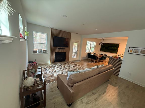 Modern open concept living area