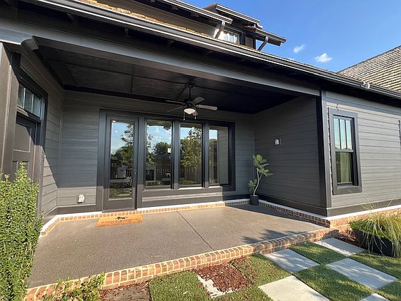 Back yard patio area