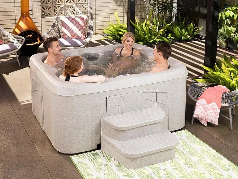 Hot Tub stock photo.