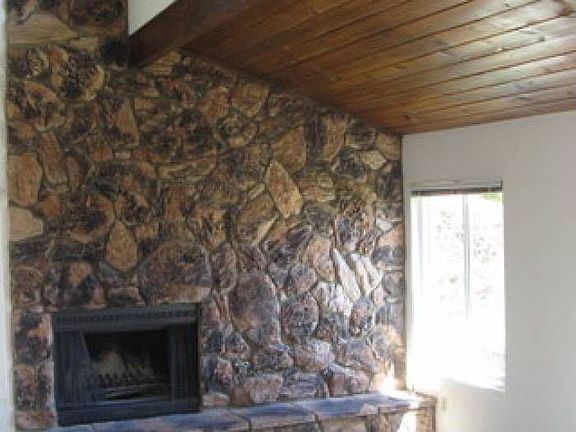 Living room fireplace