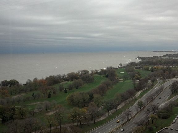 Lake Michigan + golf course