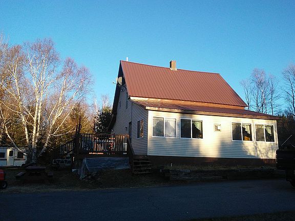 Driveway side of the house