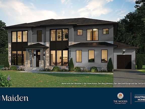 The Maiden Floor Plan, 4 BR, 3 BA, 2-Car Garage, Single Family Homes by Craftmark Homes