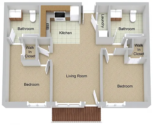 Floor plan Two Bedroom
