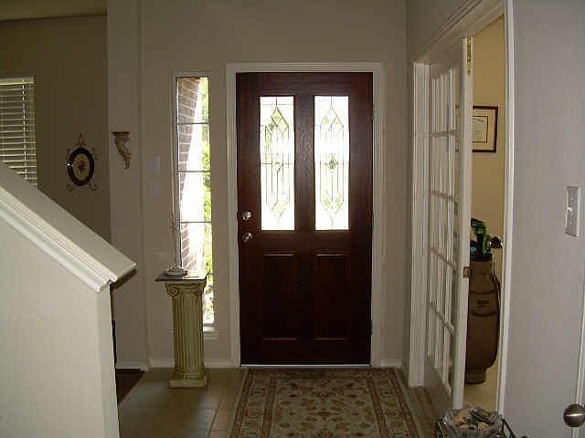 Inside front entry
