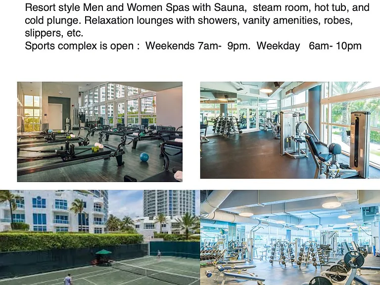 4 story sports complex with lounges