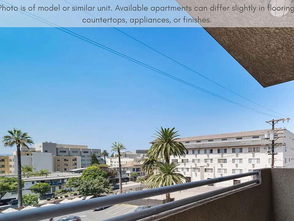Enjoy fresh air and beautiful city views from your private balcony.