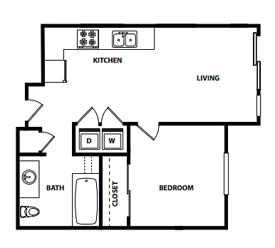 Floor plan 1X1