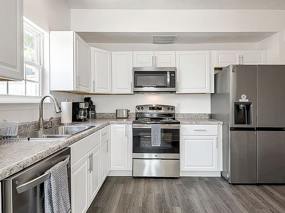 Newly renovated kitchen with beautiful stainless steel appliances