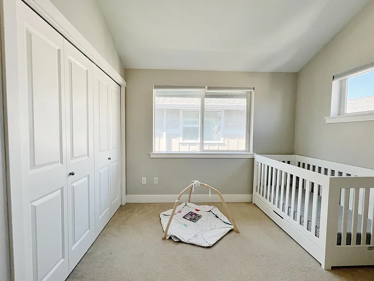 Bedroom #2 (upstairs) with large double wardrobe
