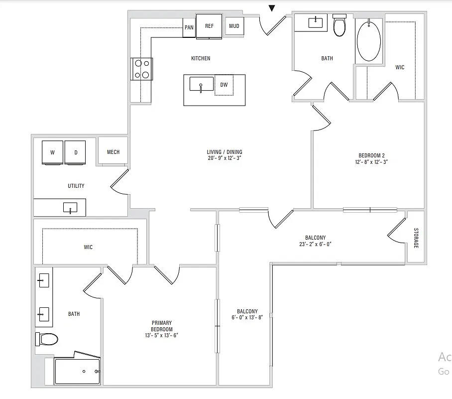 Floor plan B3