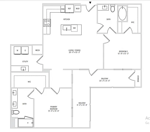 Floor plan B3
