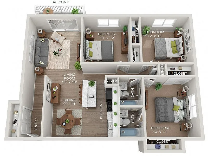 Floor plan Algonquin