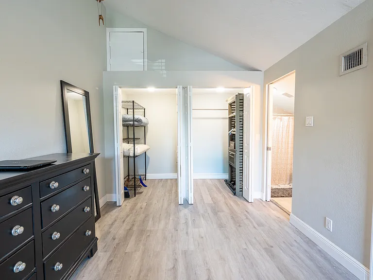Master Closets + Bathroom entrance