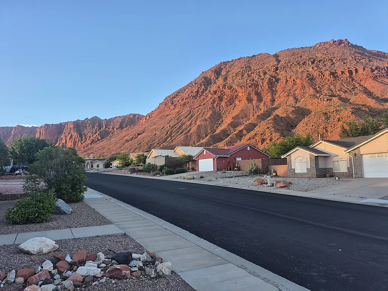 Front of Home looking at Red Mountain
