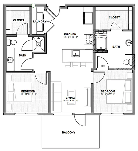 Floor plan Ford - B