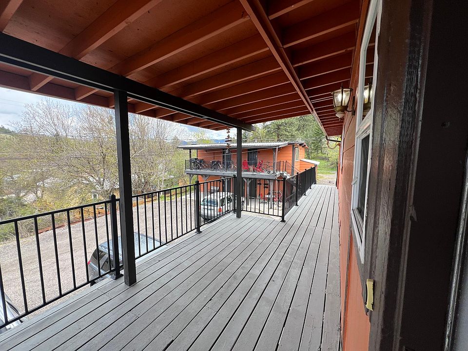main entry and very large deck