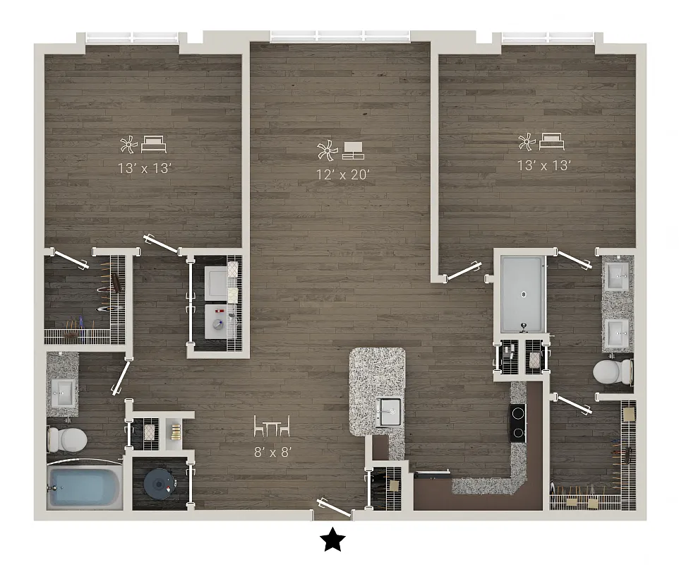 Floor plan Cezanne