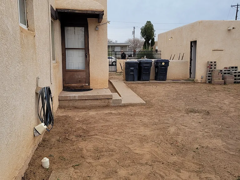 Back door & private yard - 223