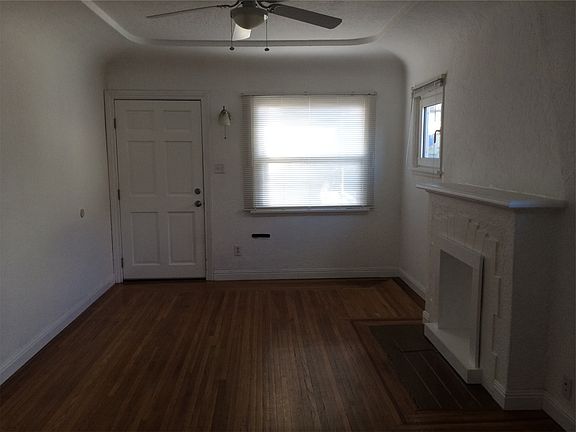 Front door and living room