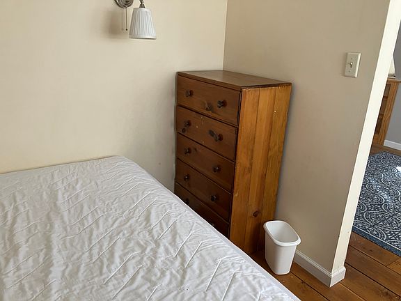 bedroom area looking into living room area