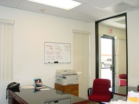 Great office space- built out with 4 offices.