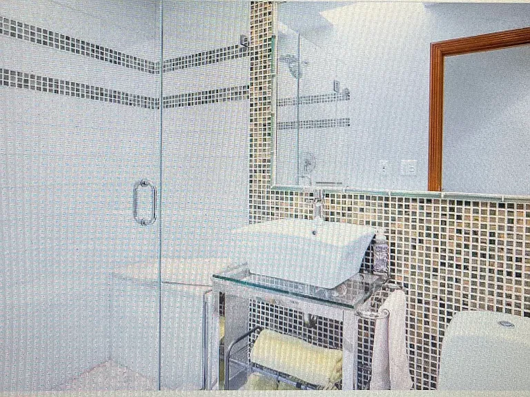 One of first floor baths, walk-in shower