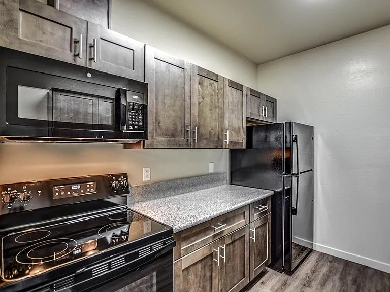 Cook top range and microwave