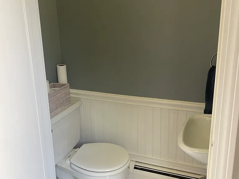 half bath, off kitchen