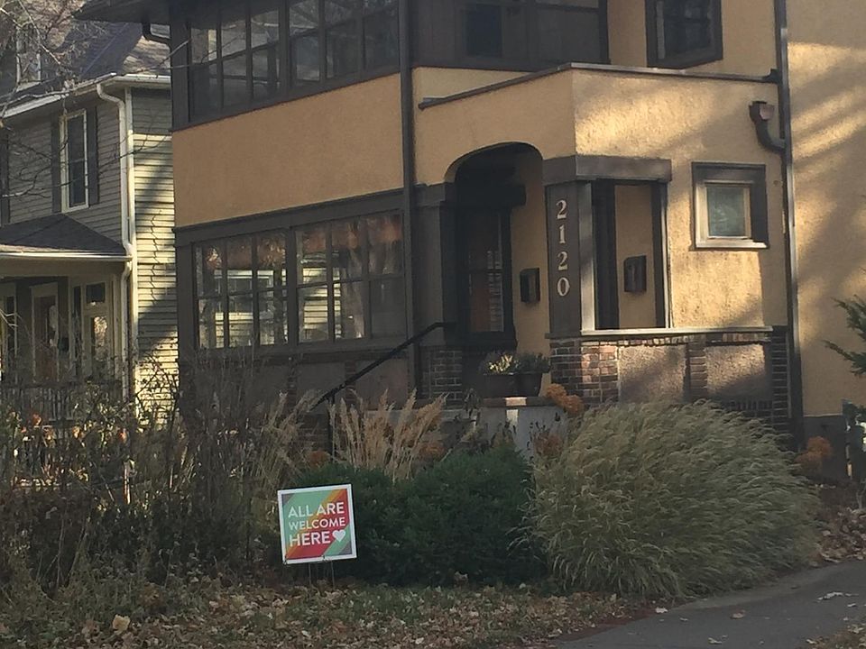 Photo taken from corner of block.