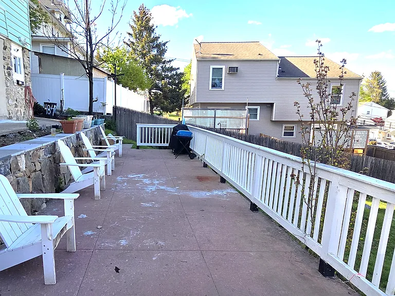 Large patio for relaxing outdoors