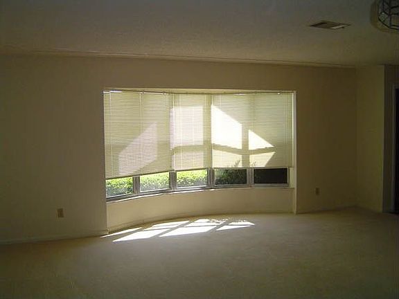 living room with bay window