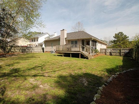 Deck and a screened porch