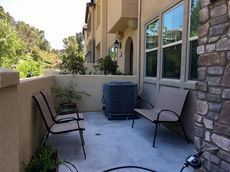 front patio with room for entertaining