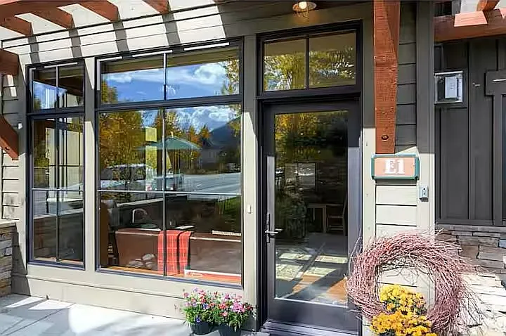 Main entrance from patio. Entire unit is ground floor.