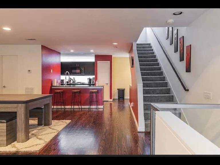 open all the way to the kitchen! cook and chat with friends and family