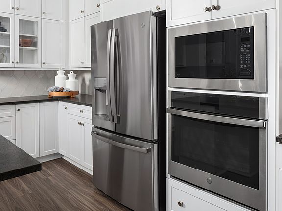 Kitchen with stainless appliances