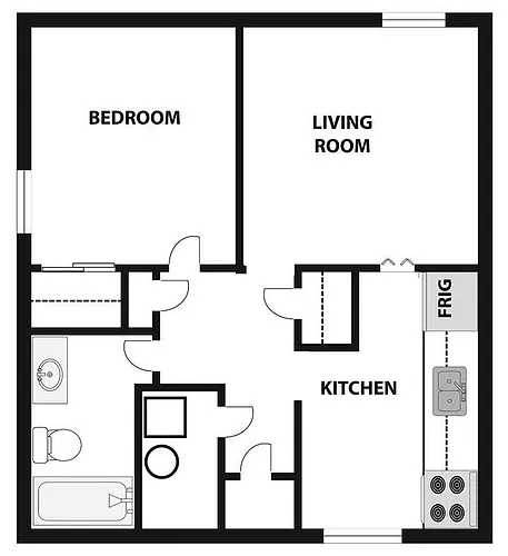 Floor plan One Bedroom
