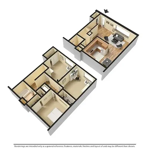 Floor plan Townhome 3-3