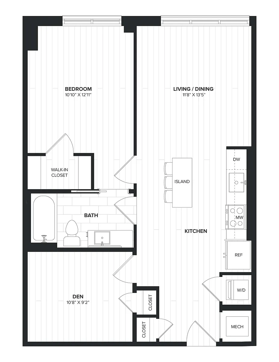 Floor plan 01BRD-01 Den